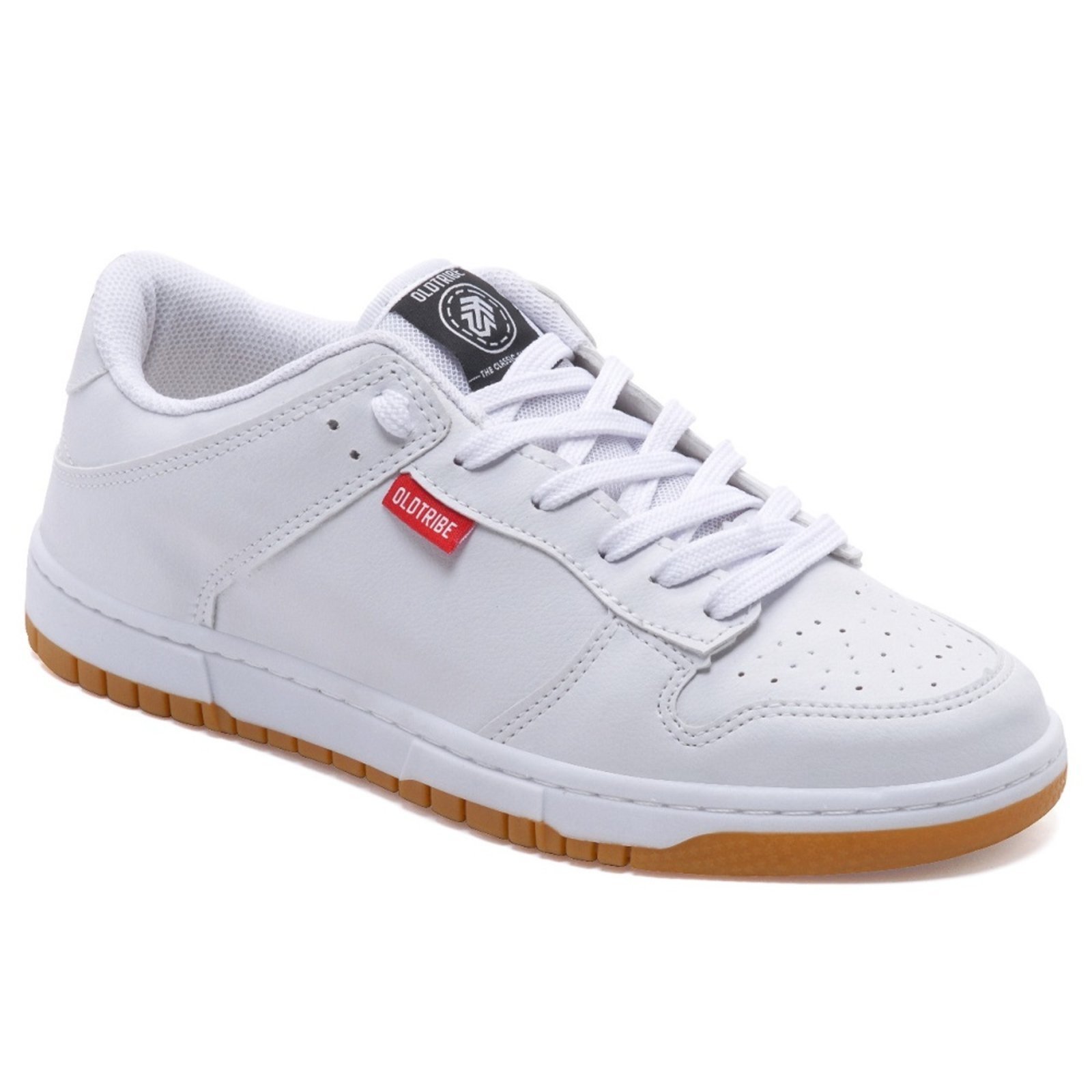Tênis Old Tribe Dunk Basket Skatista Masculino Branco