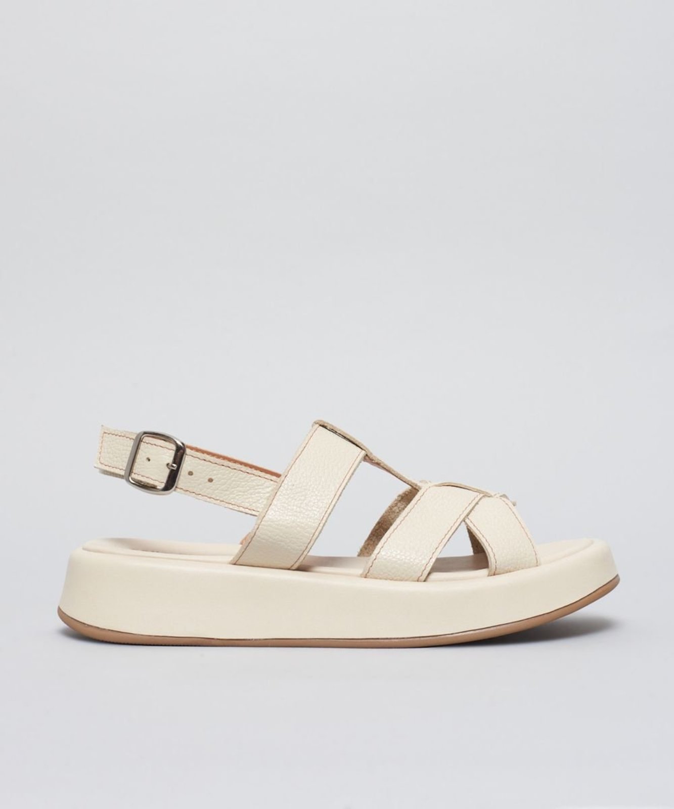 Flat Couro Cassia - Offwhite 37 - offwhite