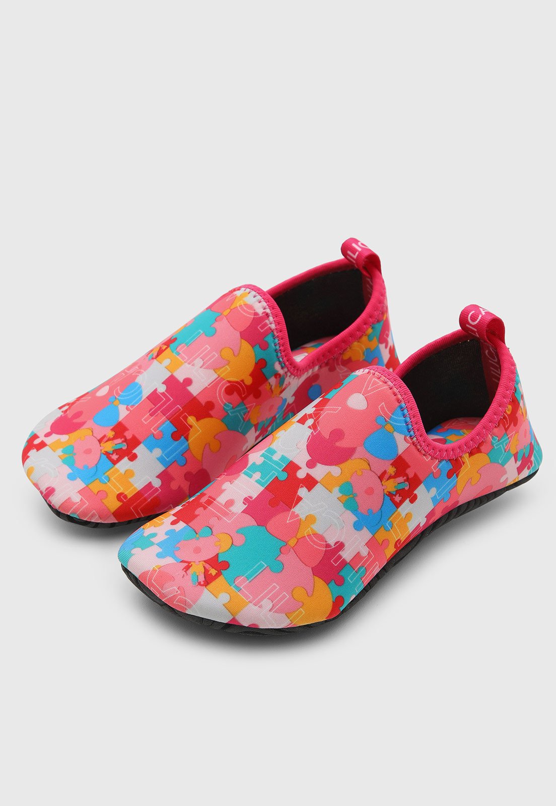 Vista 2 Infantil - Tênis Lilica Ripilica Comfy Ezy Estampa Quebra-Cabeça rosa Lilica Ripilica rosa