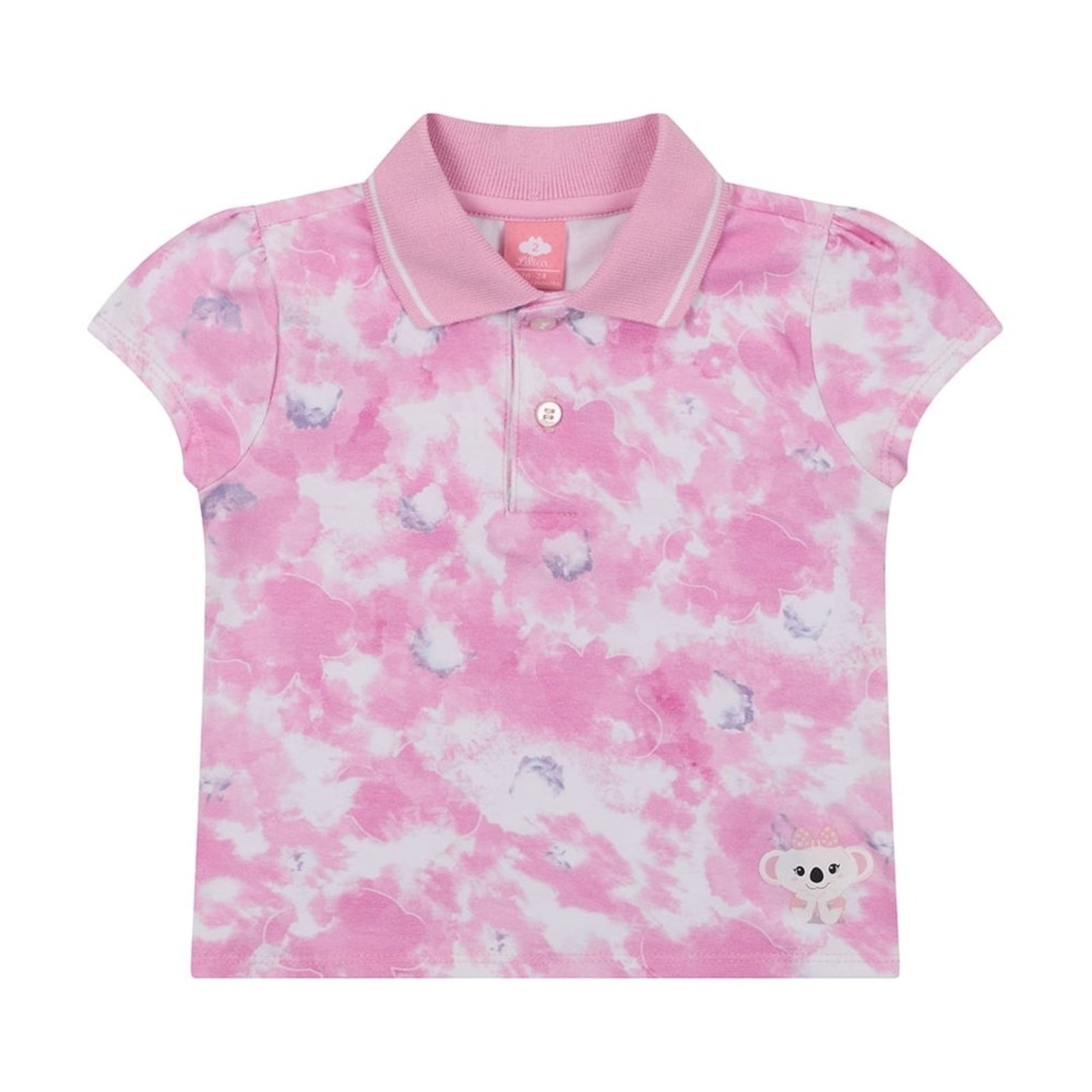 Infantil - Blusa Manga Curta Tie-dye Feminina Lilica ripilica