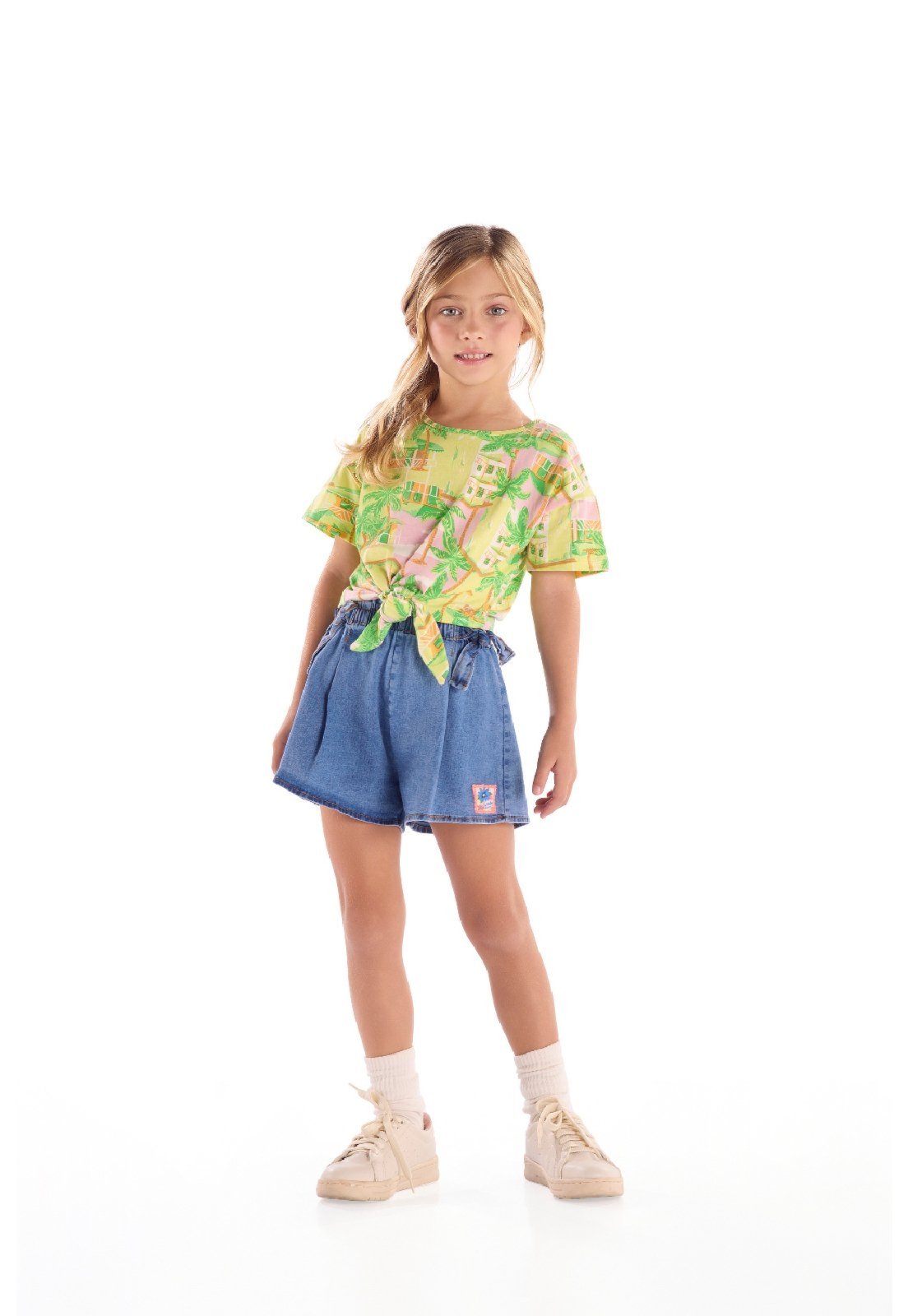 Infantil - Blusa Feminino em Cotton Quimby Amarelo