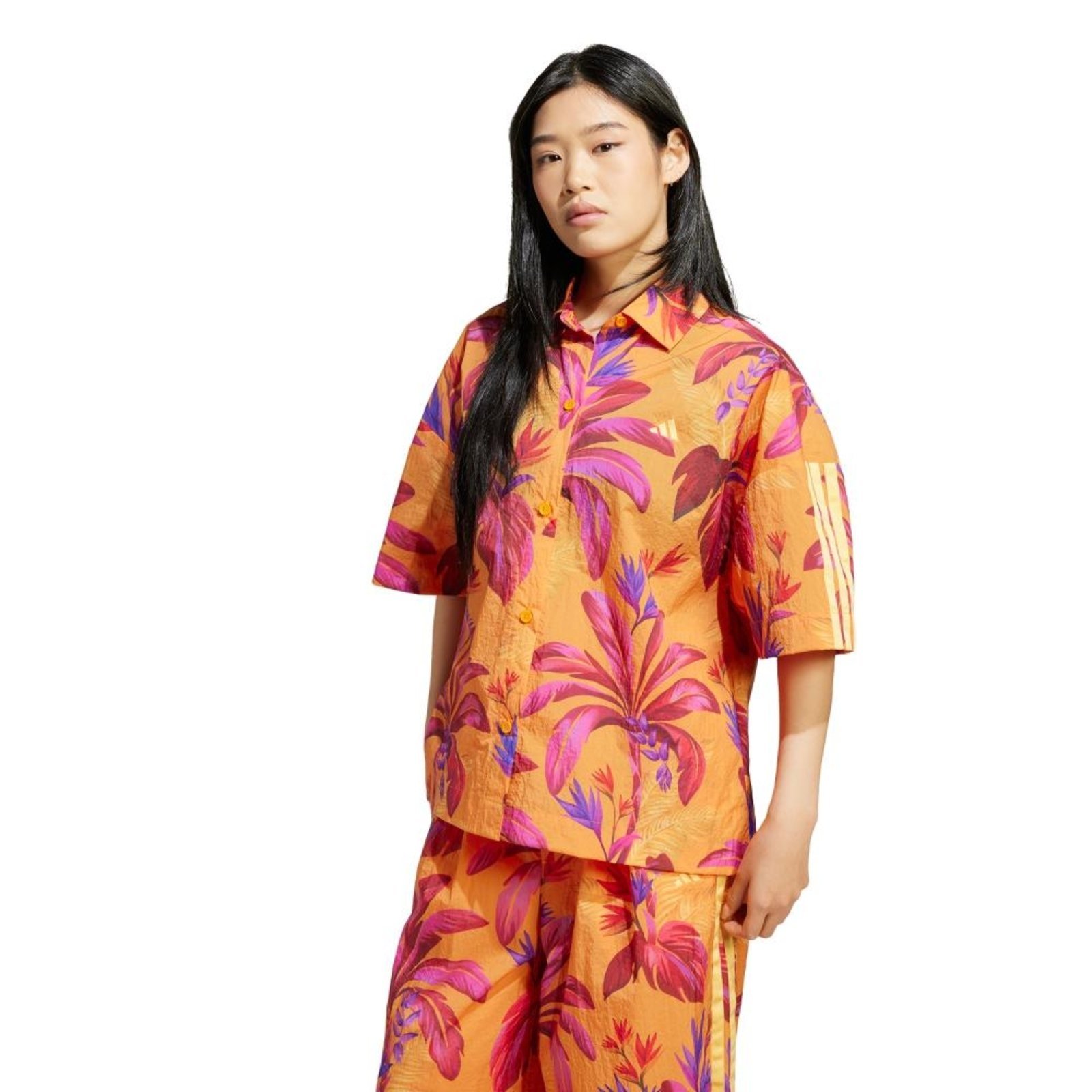 Camisa Premium adidas X FARM adidas Sportswear Laranja