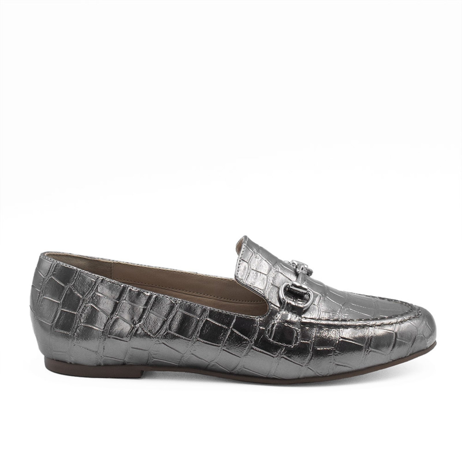 Mocassim Zatta Feminino Fivela Evelyn Prata Velho