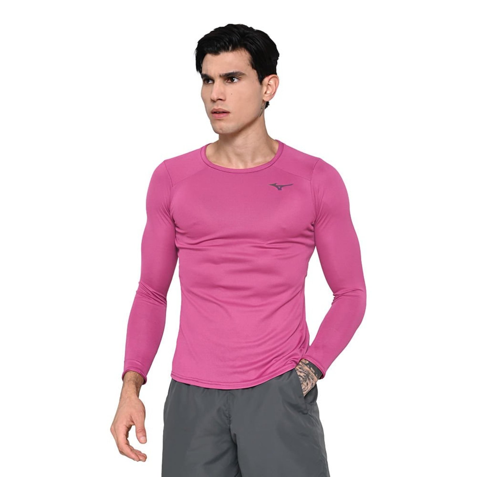 Camiseta de Treino Mizuno Two Loops 88 LS Masculina