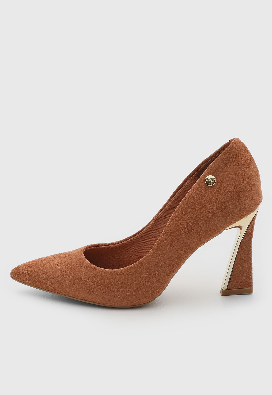Scarpin Feminino Vizzano Bico Fino Caramelo