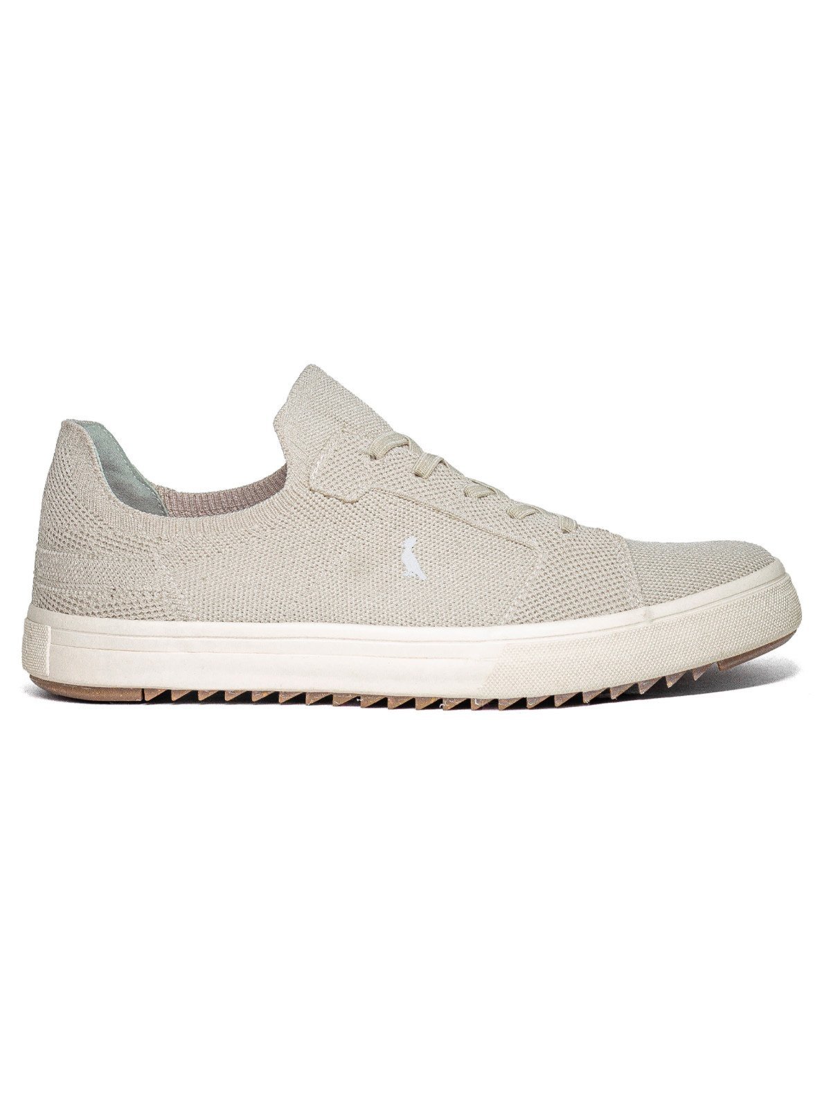 Tênis Masculino Reserva Go Neo Knit Casual Elástico Confortável Cadarço Calce Fácil Branco Bege Off White