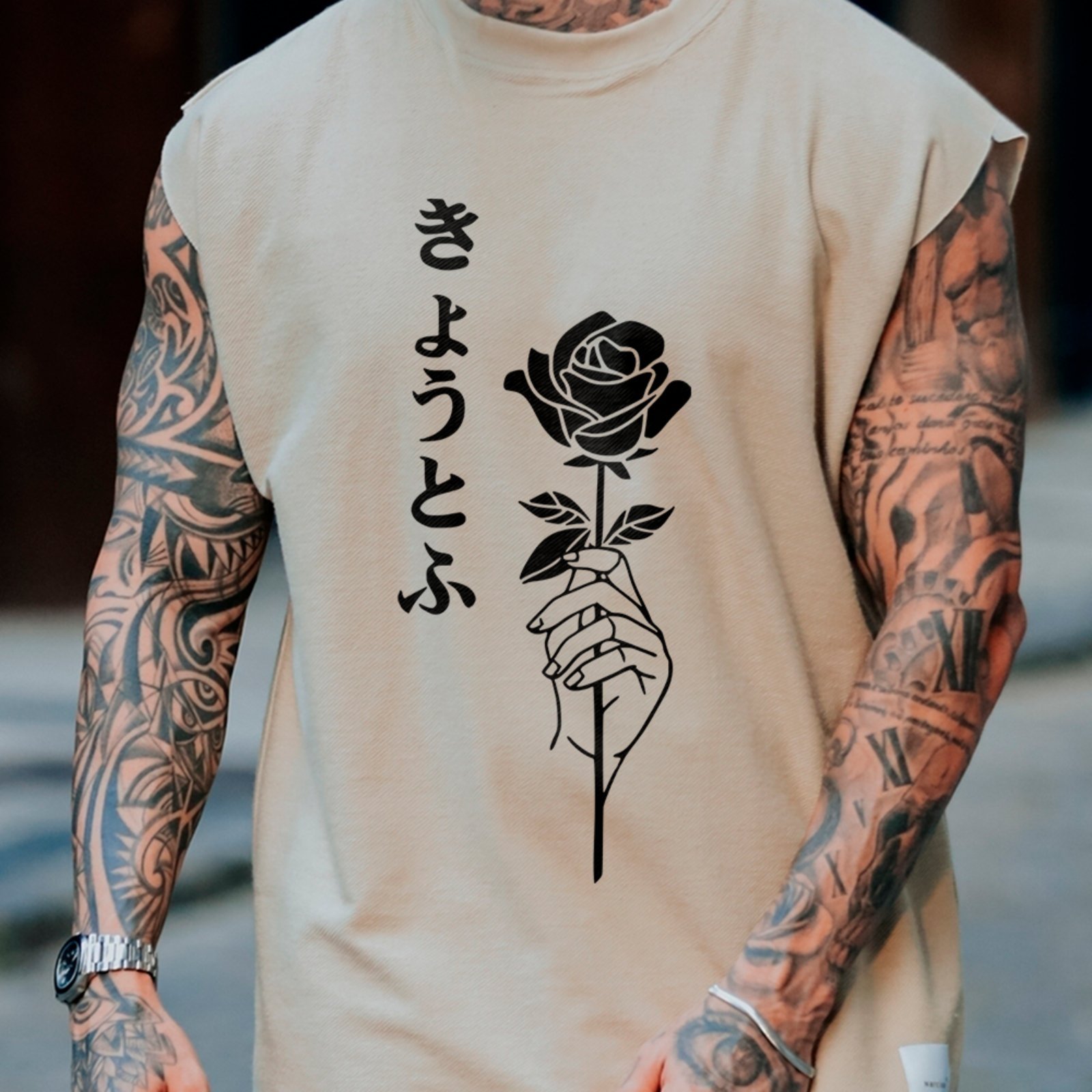 Camiseta Regata Machão Rosa Mão Estética Streetwear Hype Off White