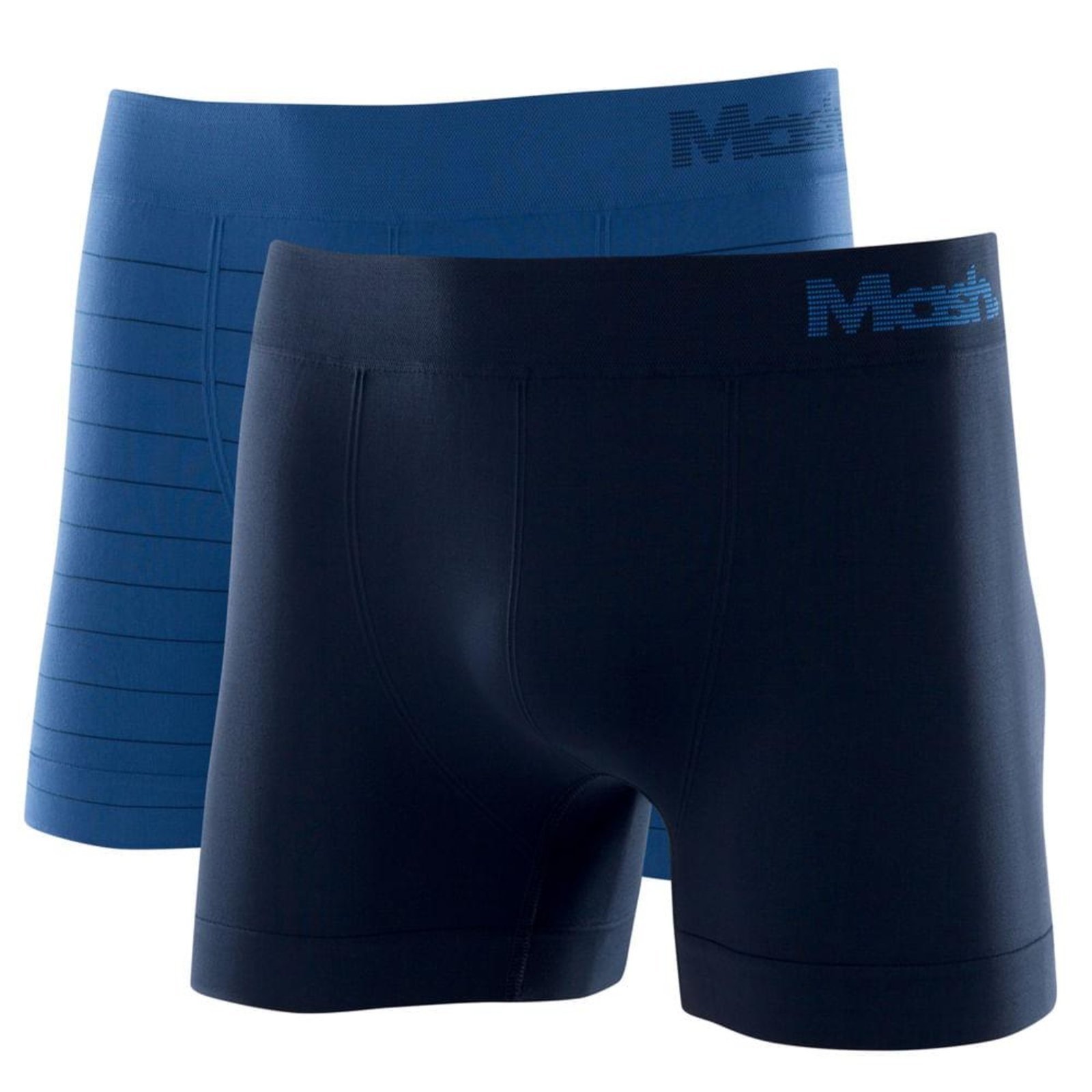 Kit Cueca Boxer Mash Microfibra Sem Costura 2 Peças