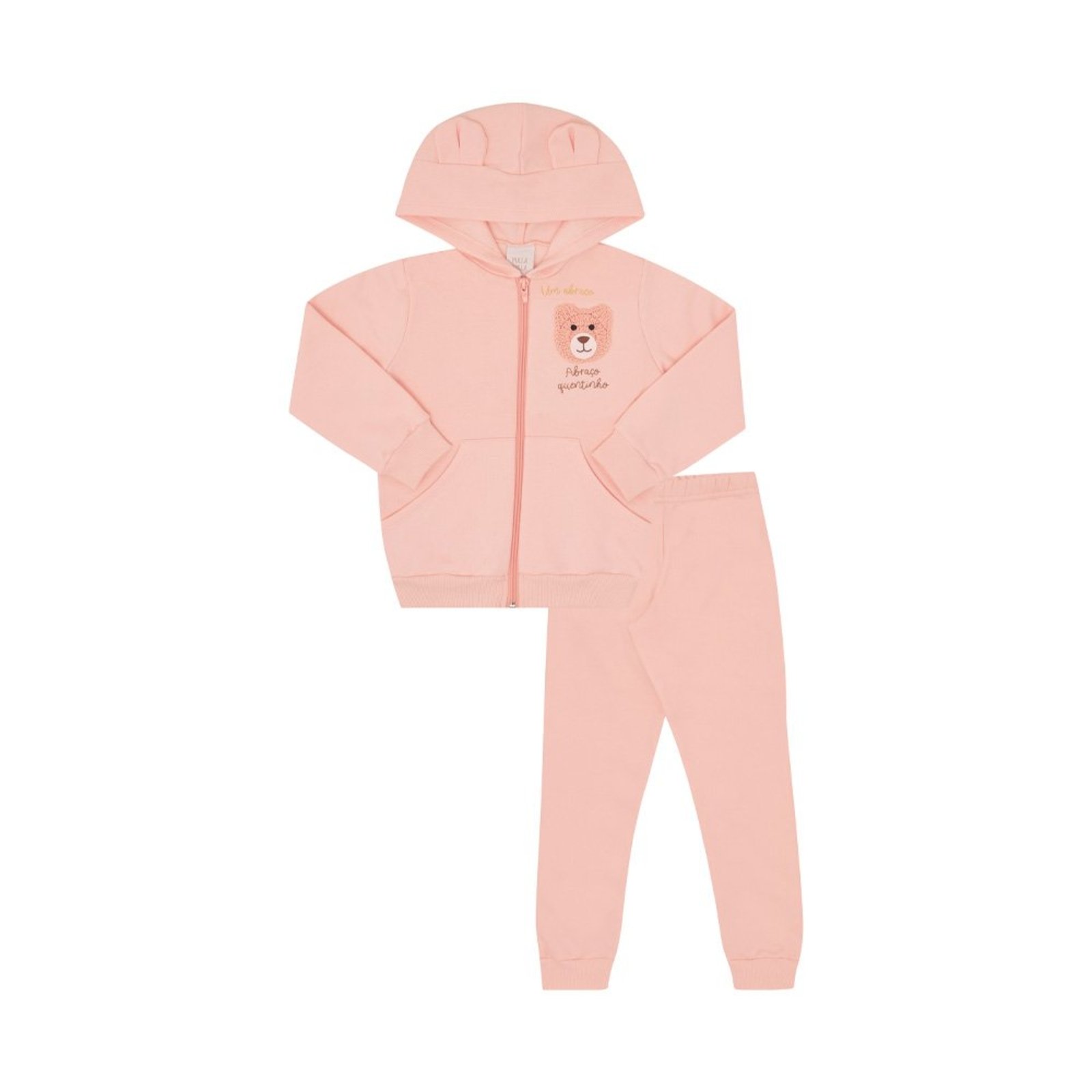 Infantil - Conjunto Primeiros Passos Menina - Rose - 50233-11 Rosa