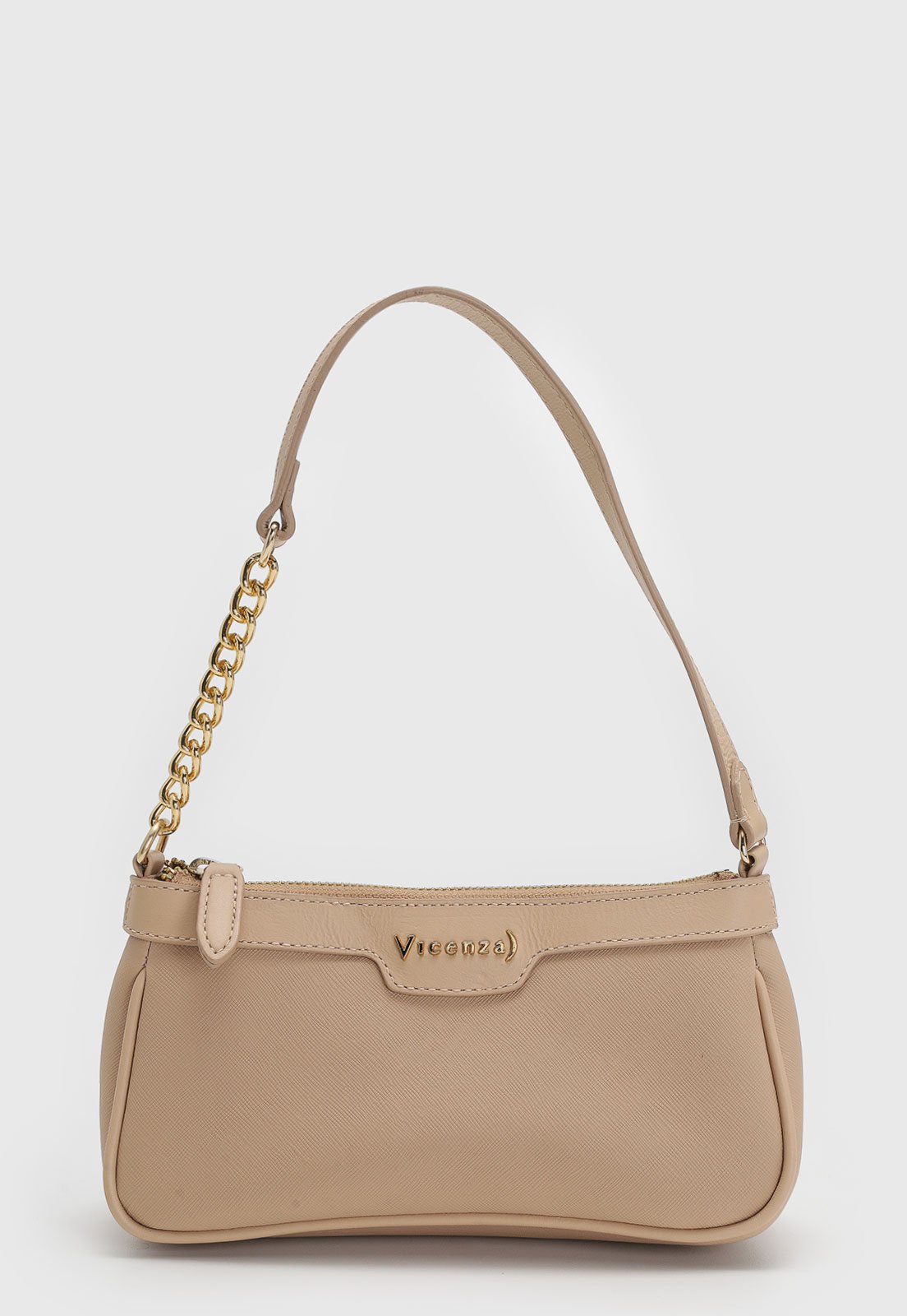 Bolsa Feminina Vicenza Alça Corrente Bege