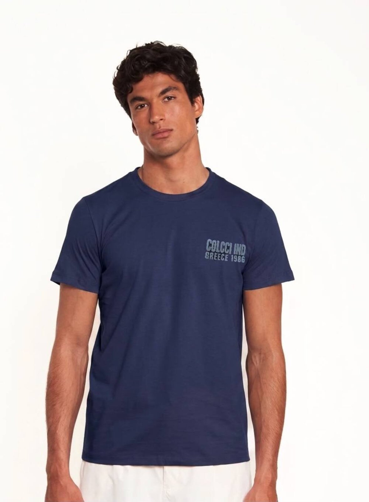 Camiseta com Estampa Localizada Colcci Azul Darkness