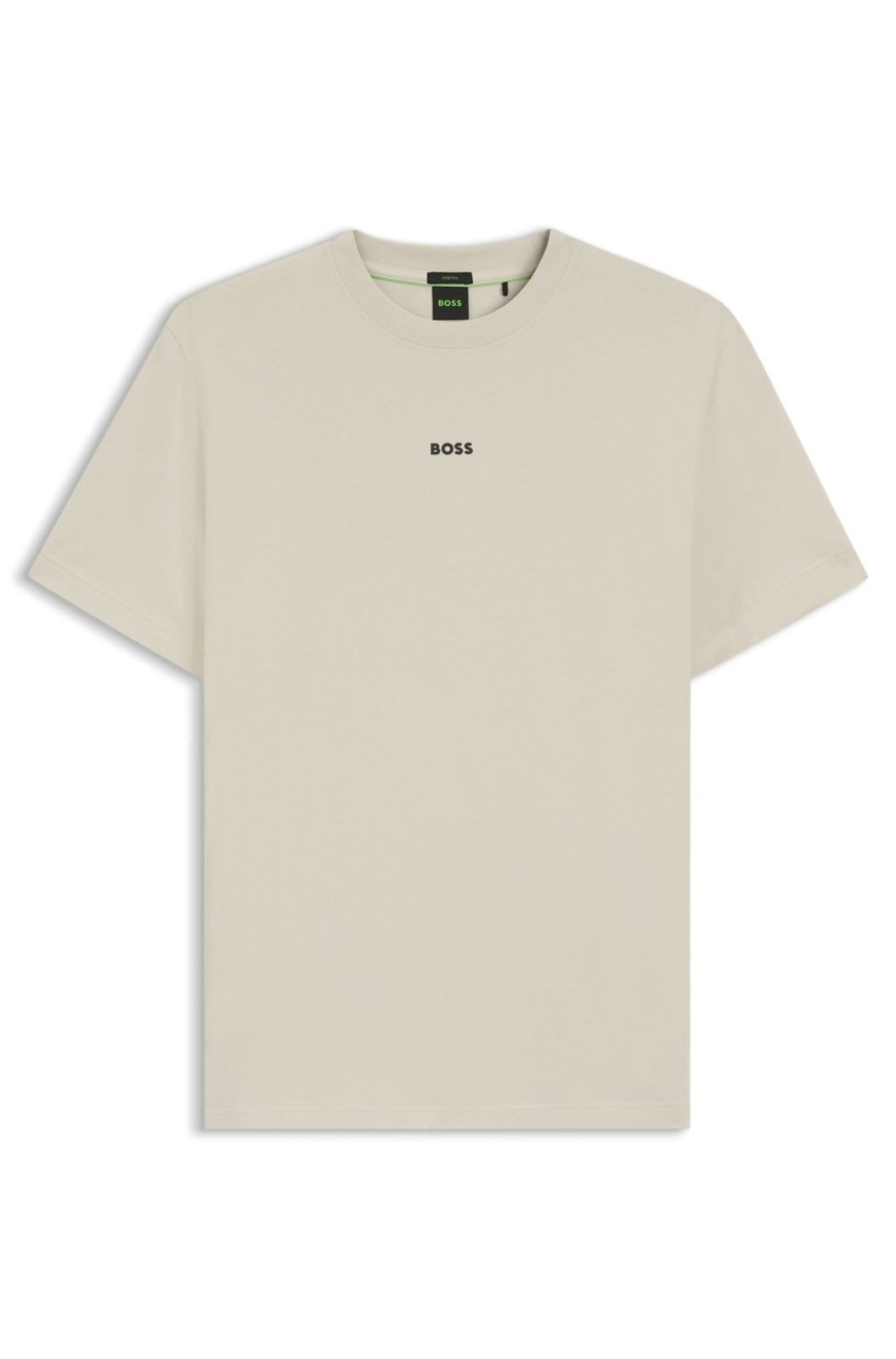 Camiseta De Ajuste Descontraído De Algodão Elástico
