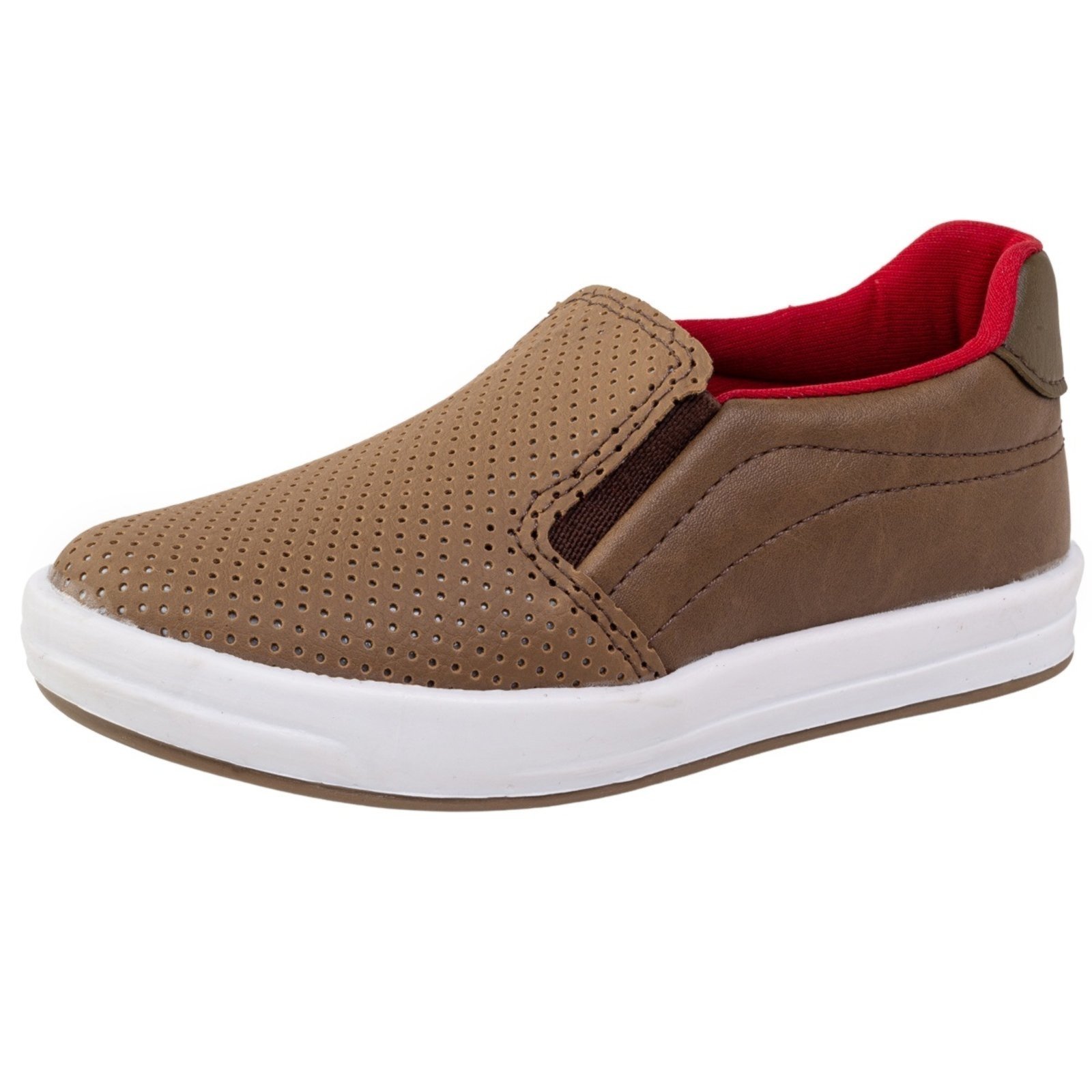 Infantil – Tenis Masculino Minipasso Tênis Slip On Iate Caramelo