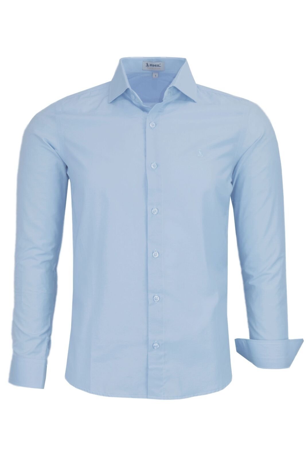 Camisa Masculina Amil Social Slim Fácil De Passar 1783