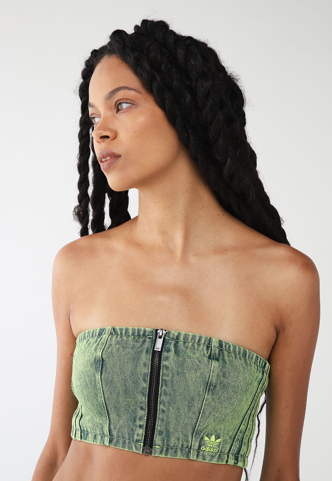 Top Jeans adidas Originals Ajustada Adilenium Season 2 Verde