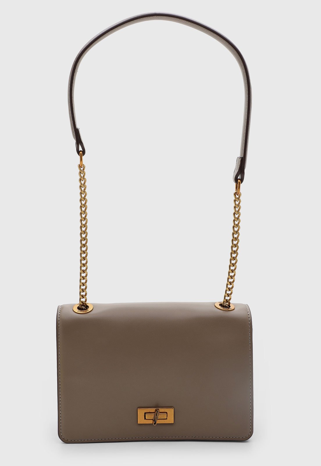 Bolsa Feminina Santa Lolla Alça Corrente Bege