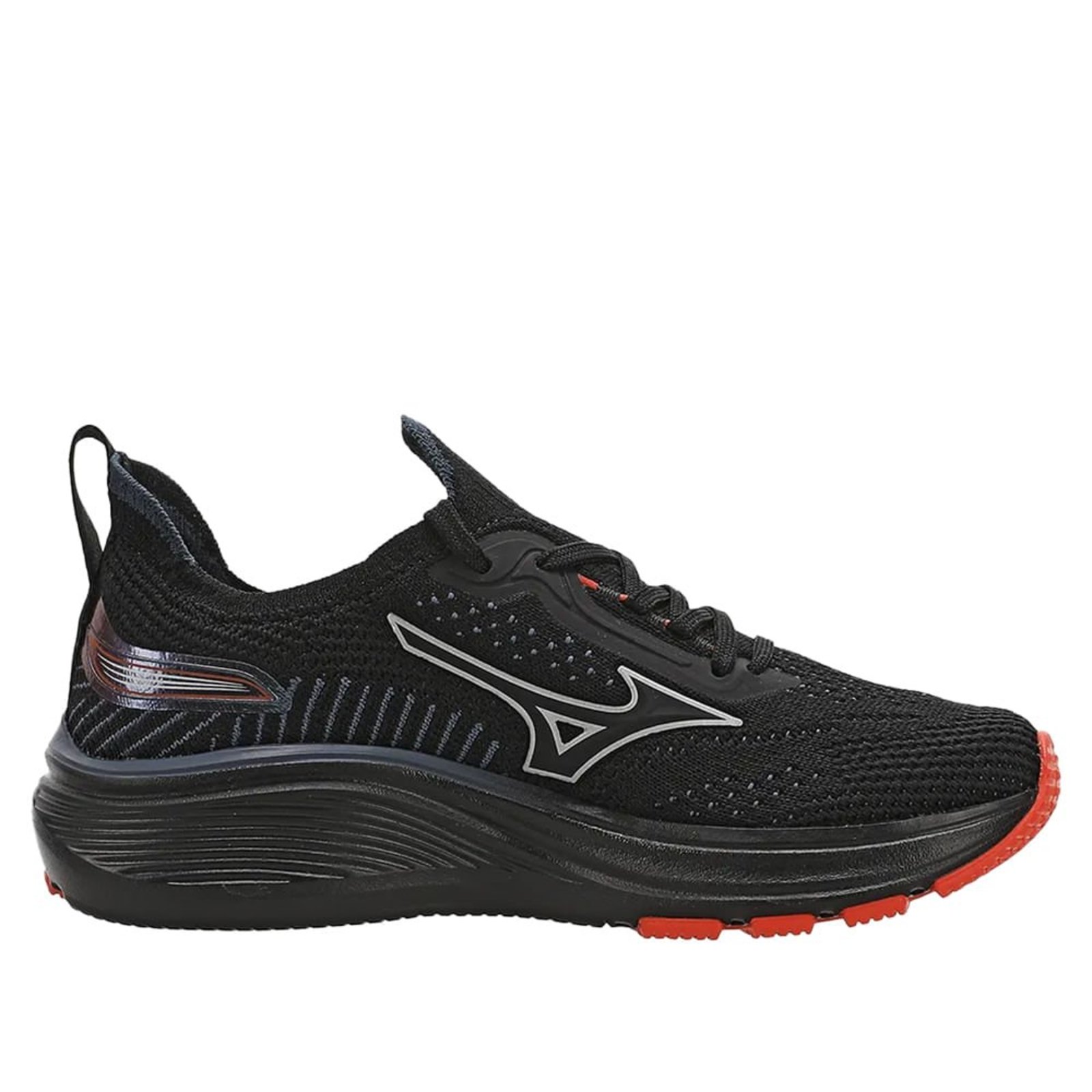 Infantil – Tênis Juvenil Mizuno Cool Ride 3 SoftierFoam Preto/Vermelho