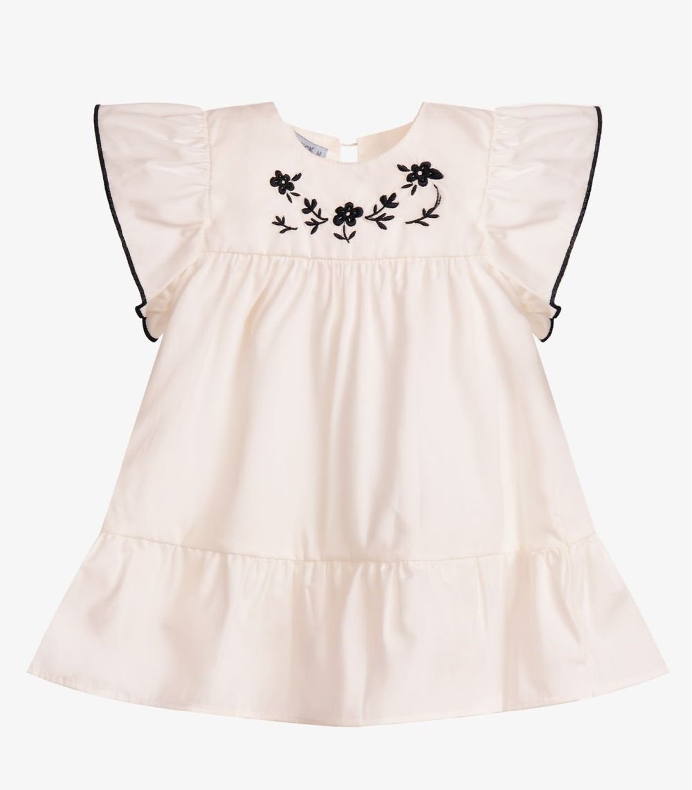 Infantil - Vestido Menina Tricoline Trick Nick Bege
