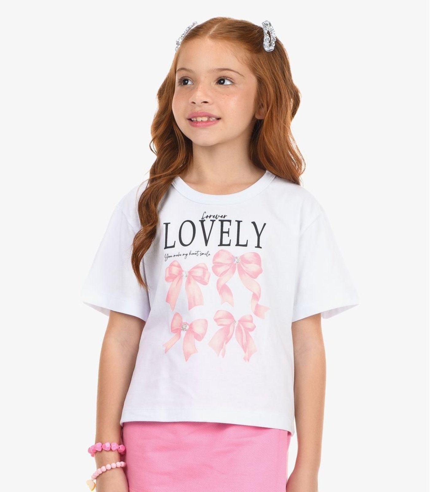 Infantil - Blusa Feminina Meia Malha Rovi Branco