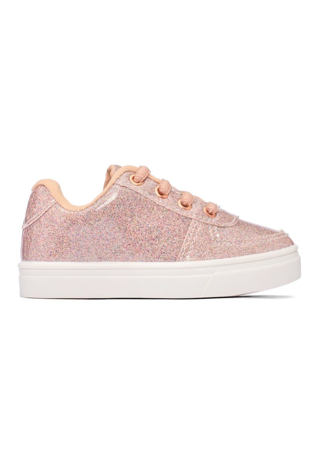 Infantil – Tenis Casual Menina Funfy Glitter 3225A Rosa
