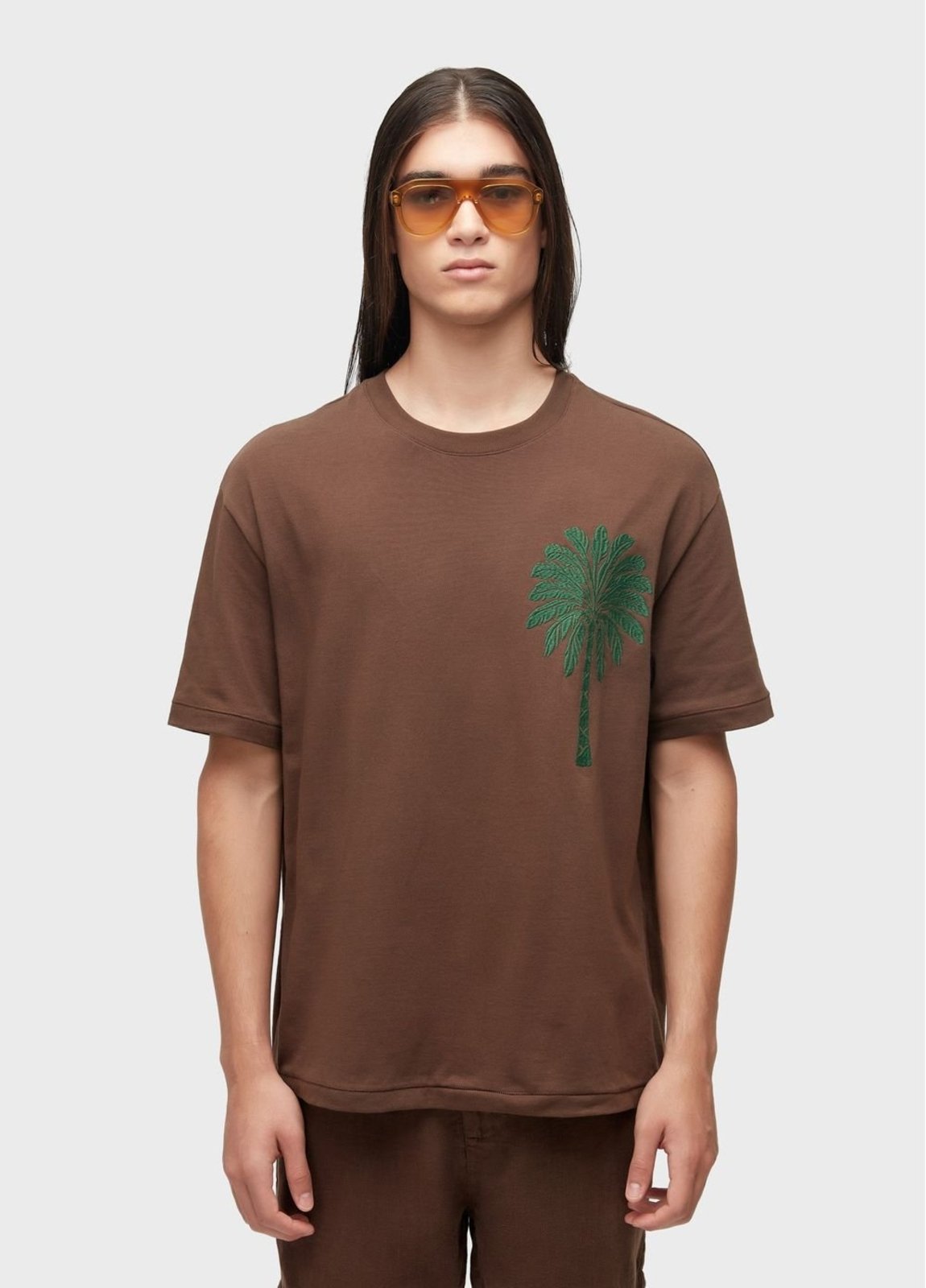 T-shirt over palm tree embroidered OSKLEN
