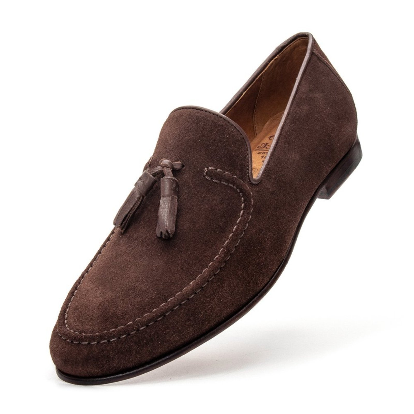 Mocassim Jacometti Tassel Loafer de Couro Terra