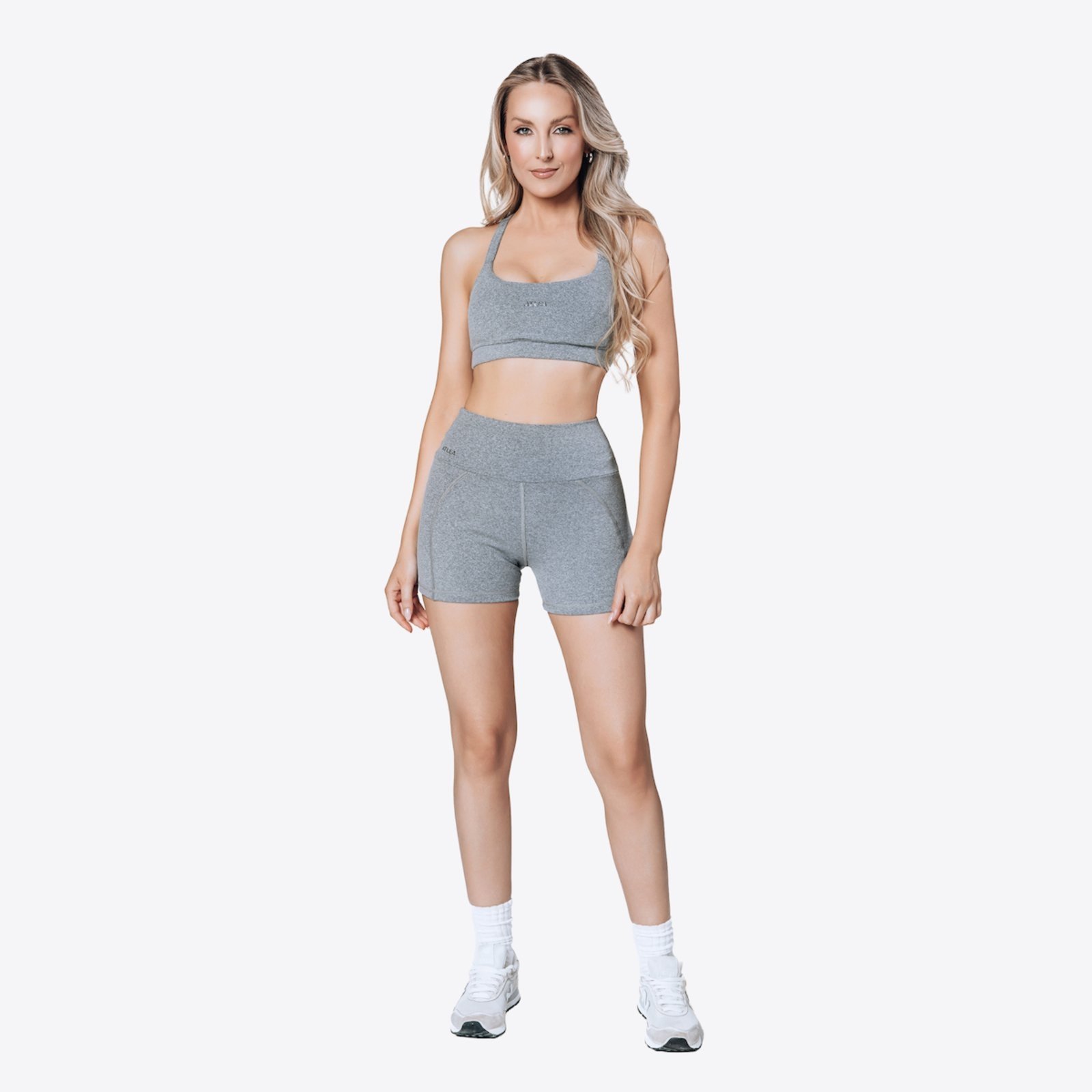 Shorts Atlea ComfyCraze – Cinza mescla