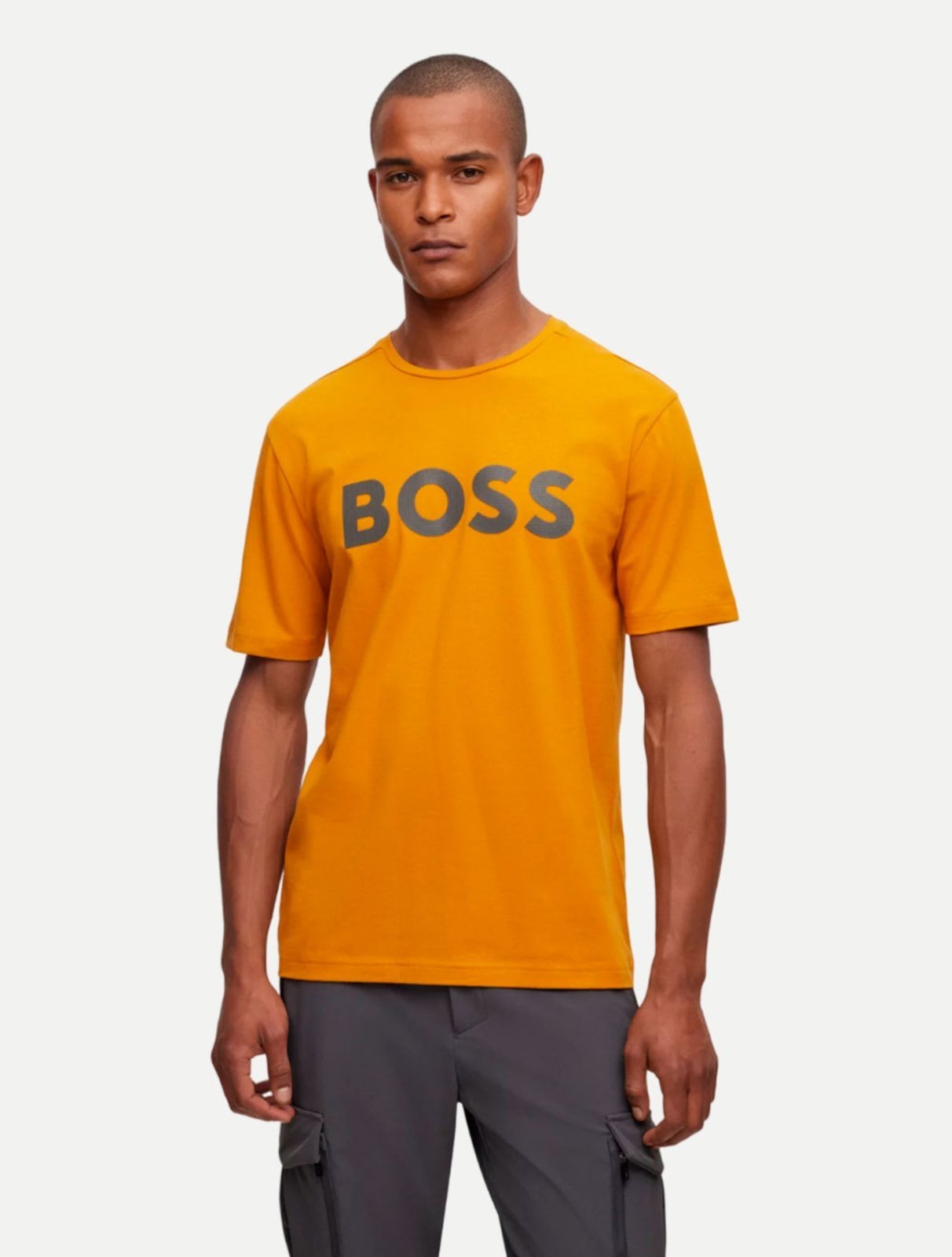 Camiseta Hugo Boss Masculina Regular Tee 8 Laranja
