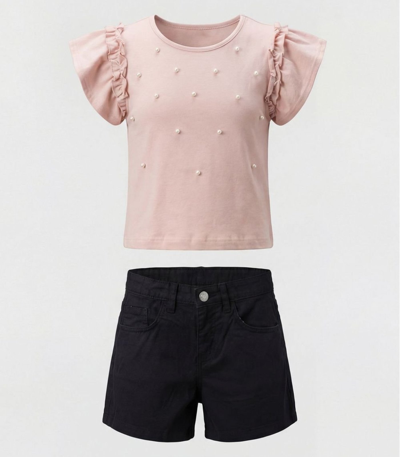 Infantil – Conjunto Camiseta com Shorts Trick Nick Rosa