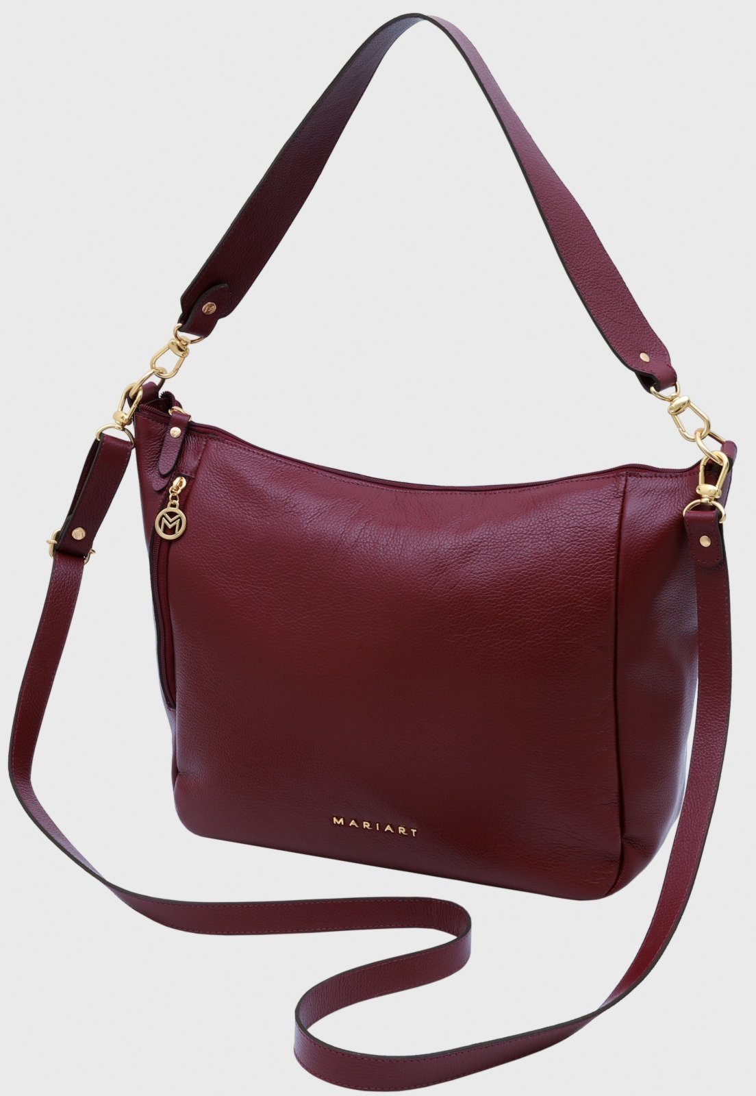 Bolsa Transversal Couro Mariart Lagos Rubi