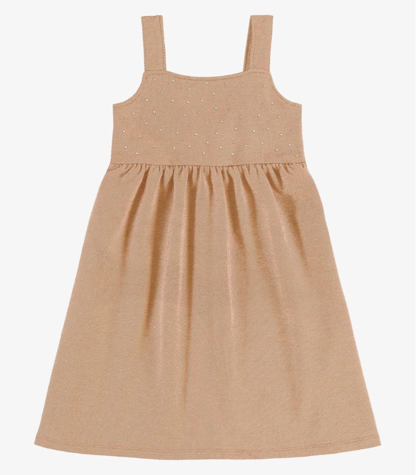 Infantil - Vestido Feminino Moletom Rovi Marrom