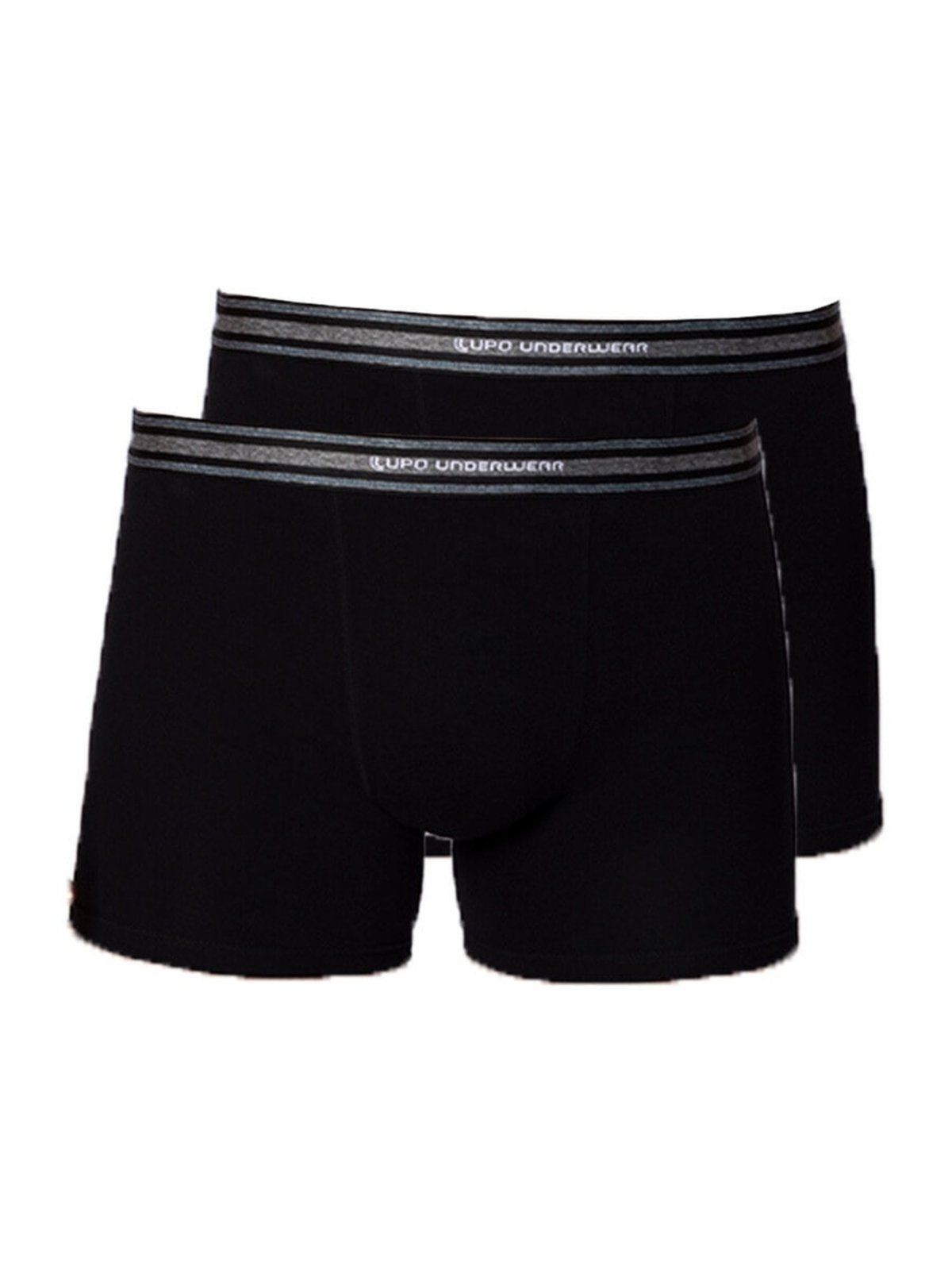 Kit com 2 Cuecas Boxer Lupo 523-003 Preto
