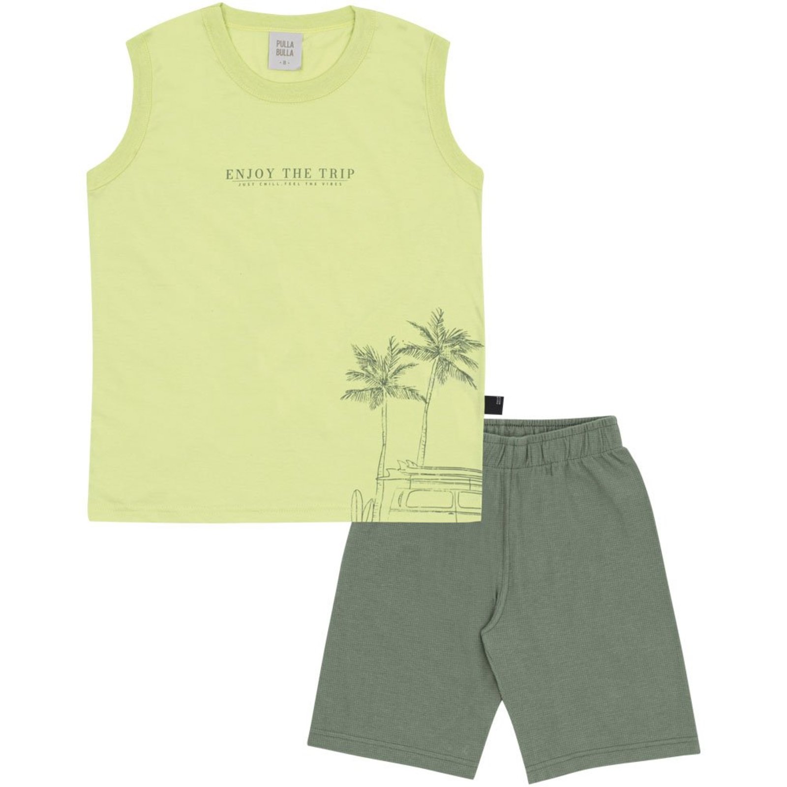 Infantil - Conjunto Verde Pulla Bulla Menino - 53473-1344