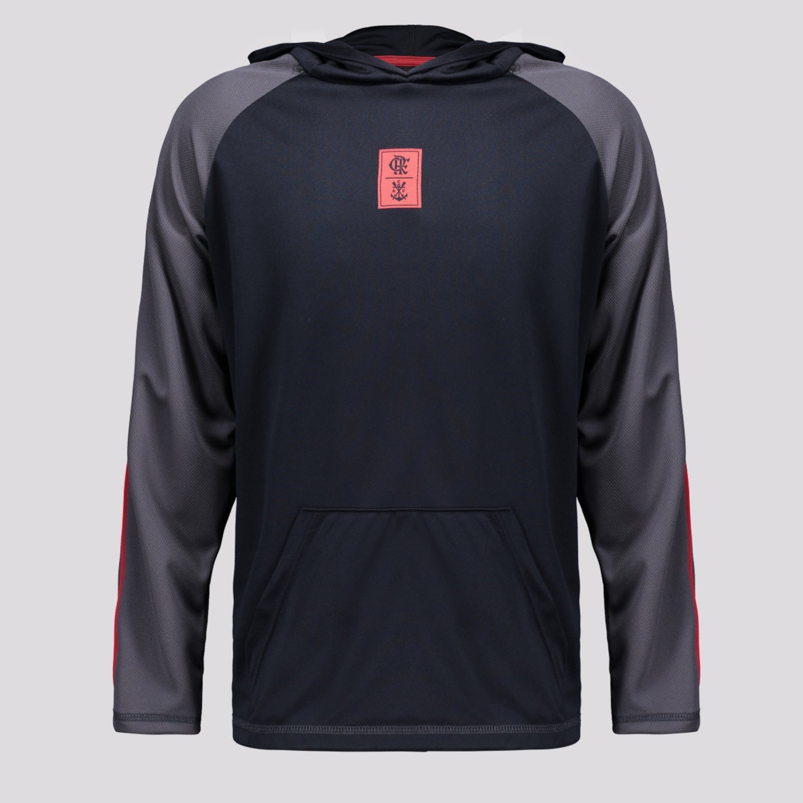 Blusa Flamengo Lançado Manga Longa Preta