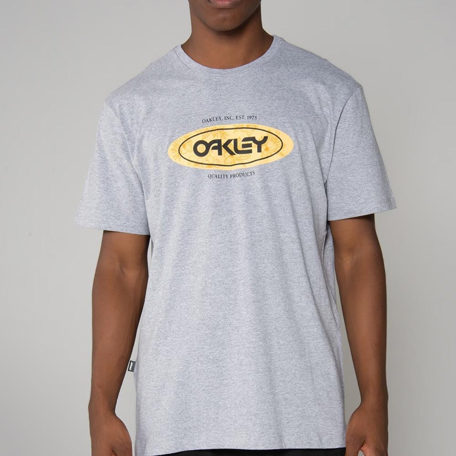 Camiseta Oakley Sun Flower Quick Dry SM25 Heather Grey