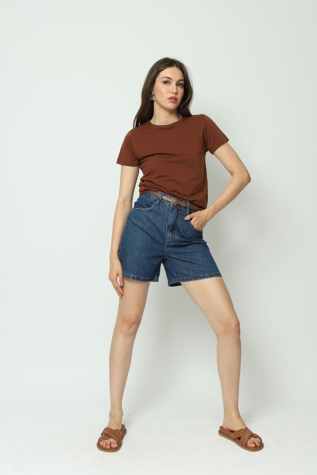 Shorts Jeans Meia Coxa 44 Gazzy