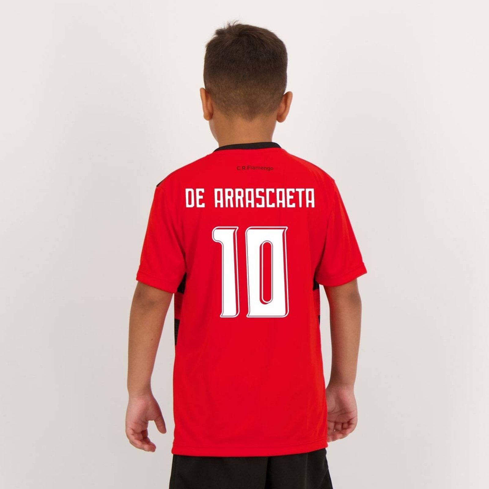 Camisa Flamengo Shout Vermelha e Preta 10 De Arrascaeta