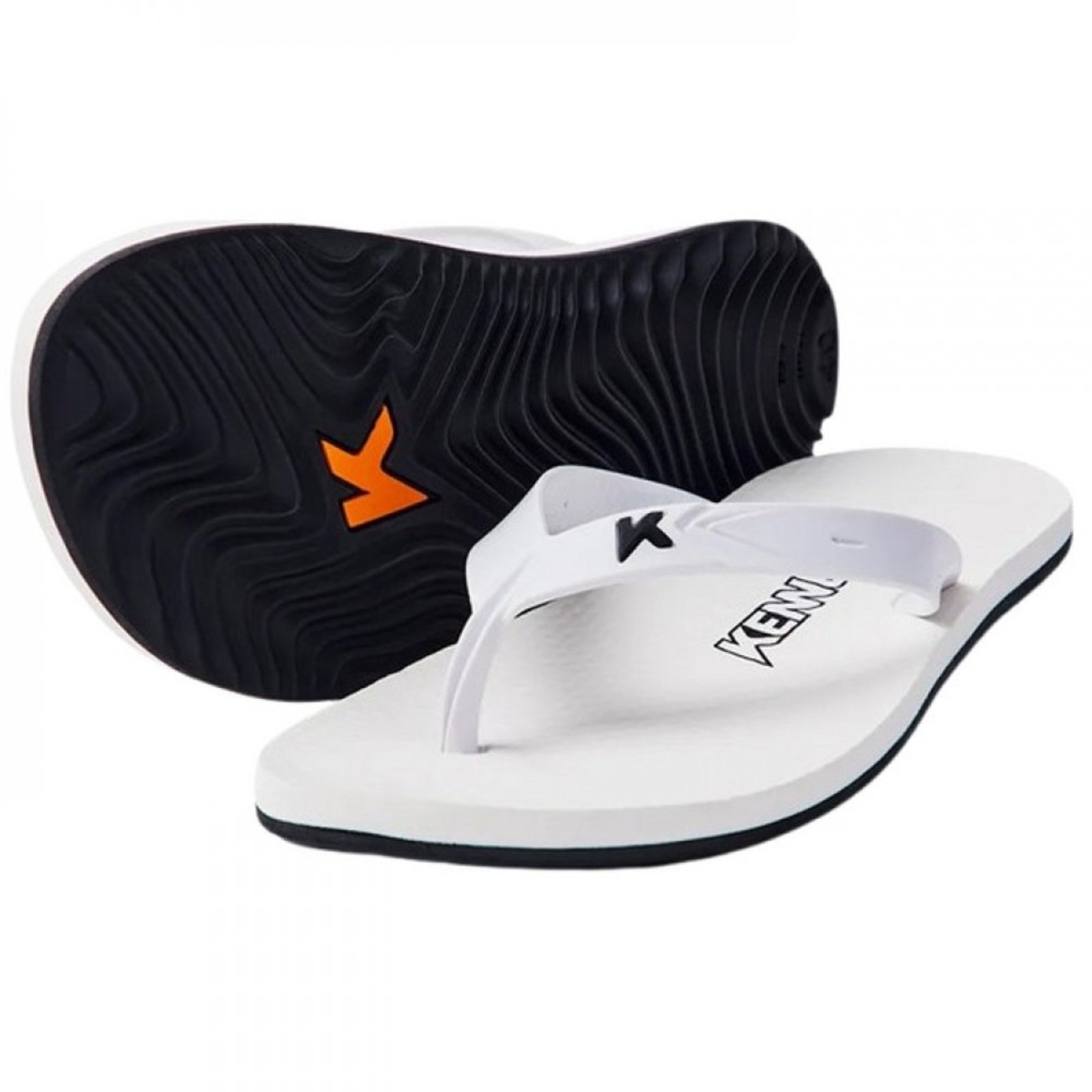 Sandália Kenner New Summer Pvc Branco/preto 2400011000