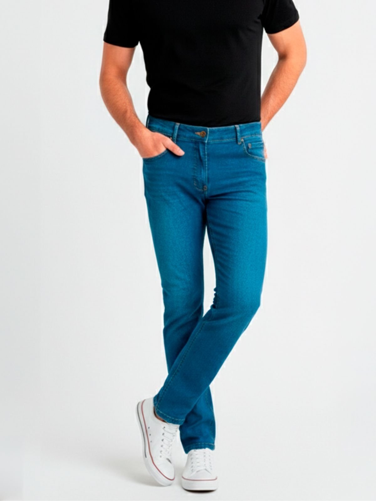 Calça Jeans Slim Masculina Confortável Moda Casual Elegante Gringa