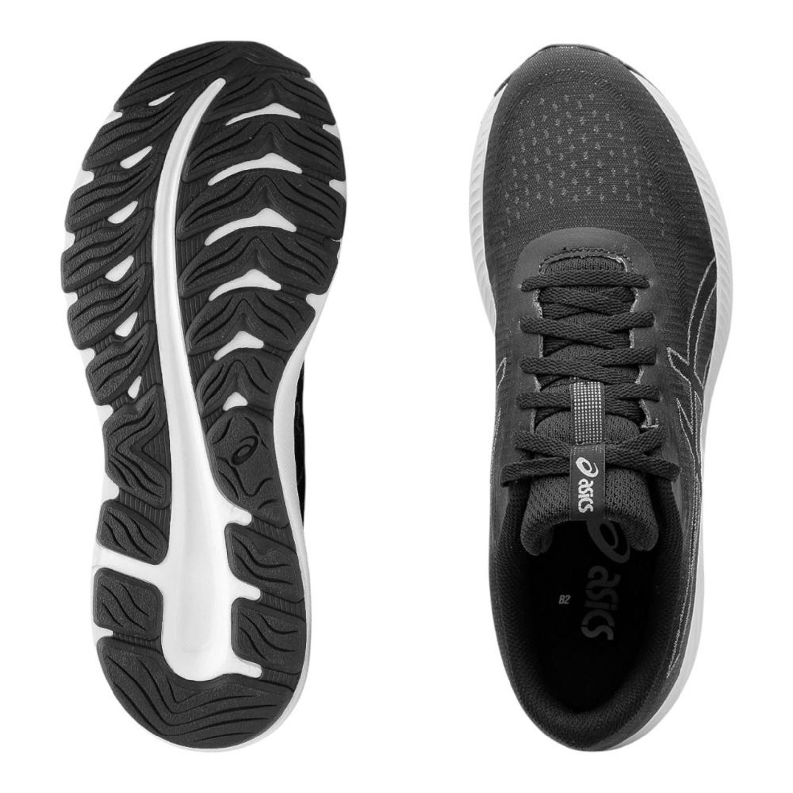 Vista 3 Tênis Asics Ugoki Feminino Têxtil preto ASICS preto
