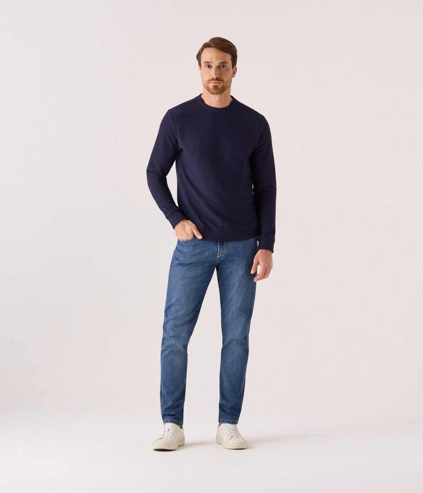 Calca Jeans Makenji Slim Masculina Azul Medio