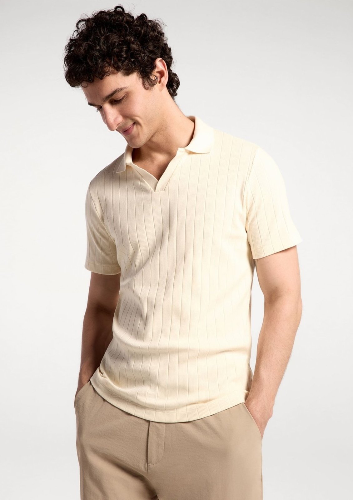 Polo Masculina Slim Em Algodão Hering