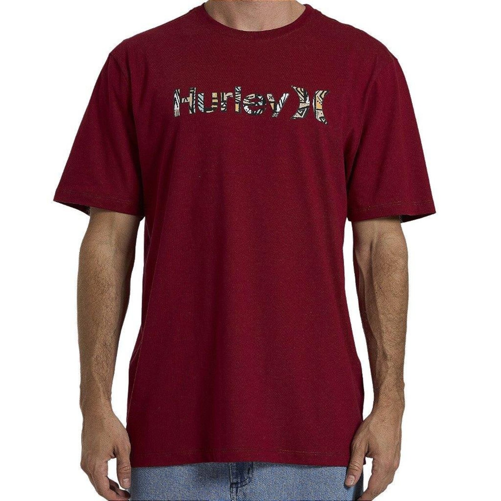 Camiseta Hurley O&O Classic Over WT26 Masculina Vinho