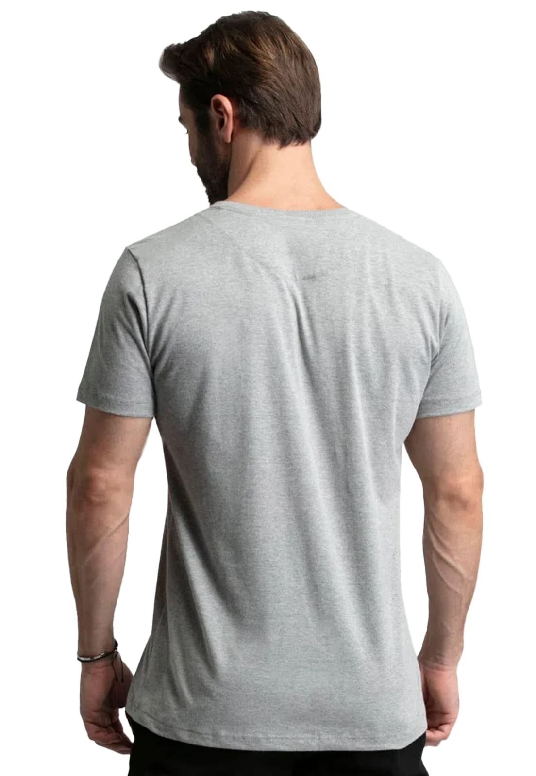 Vista 3 Kit 5 Camisetas Coloridas Basicas 100% Algodão 30.1 Di Nuevo Masculina multicolorido Di Nuevo multicolorido