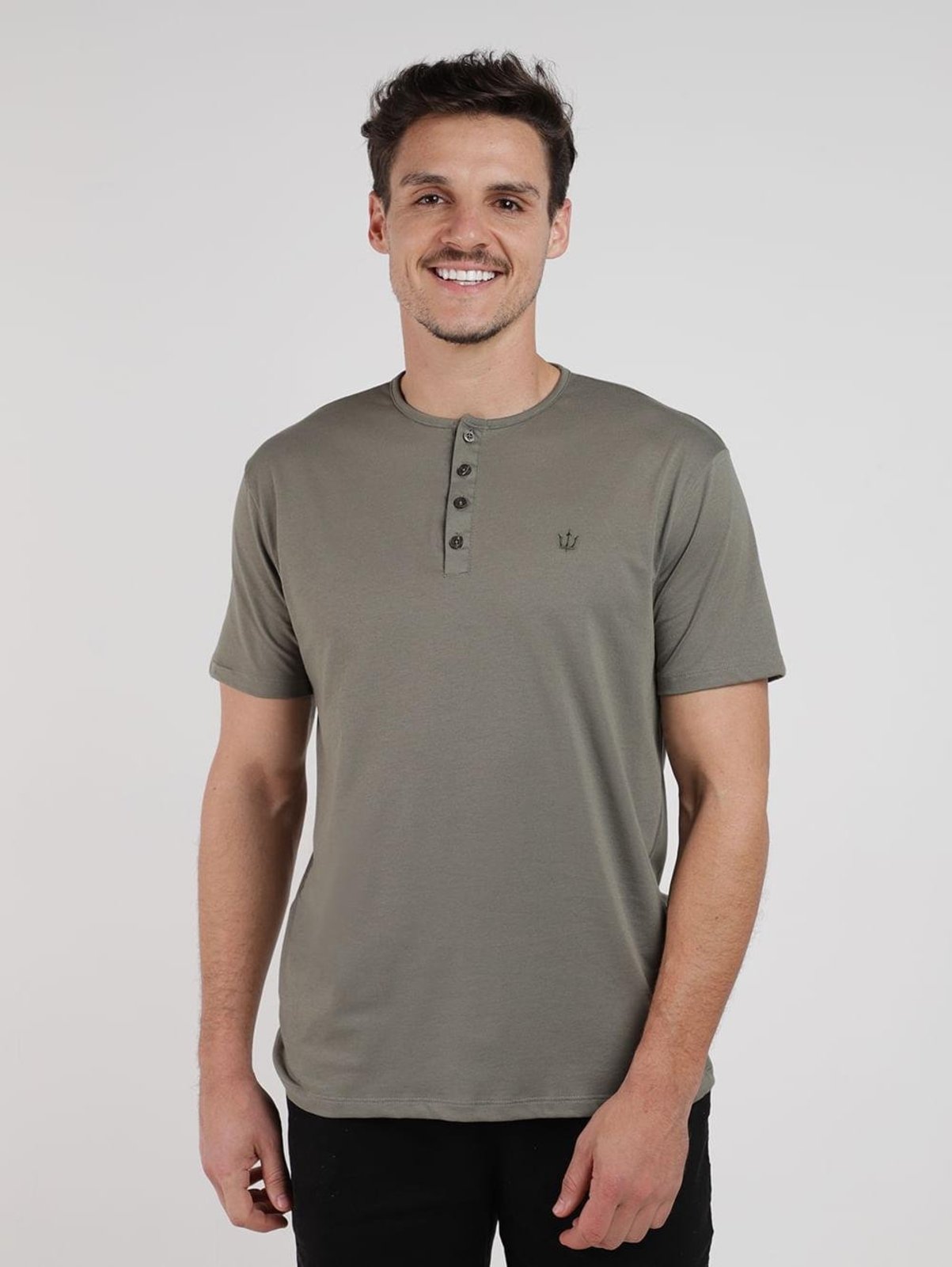 Camiseta Piquet Manga Curta Masculina VERDE