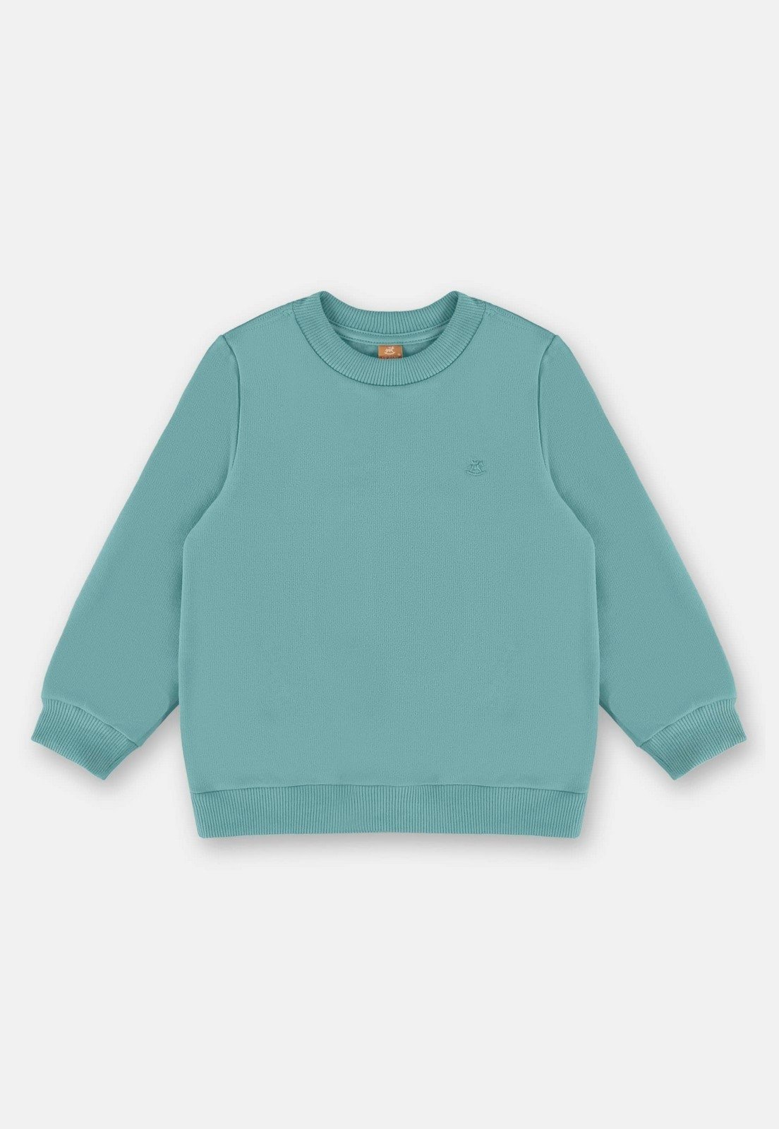 Vista 2 Infantil - Blusão Básico em Moletom Menino Up Baby azul Up Baby azul