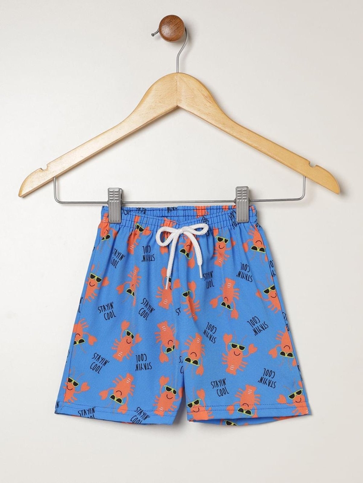 Infantil - Bermuda Estampada Para Menino - AZUL