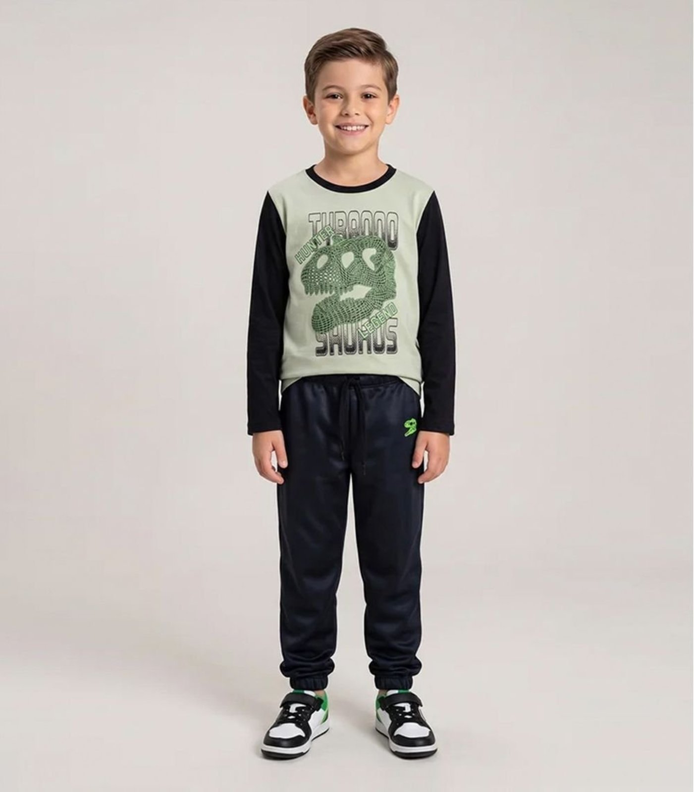 Infantil - Conjunto Menino Meia Estação Keki Boys Preto