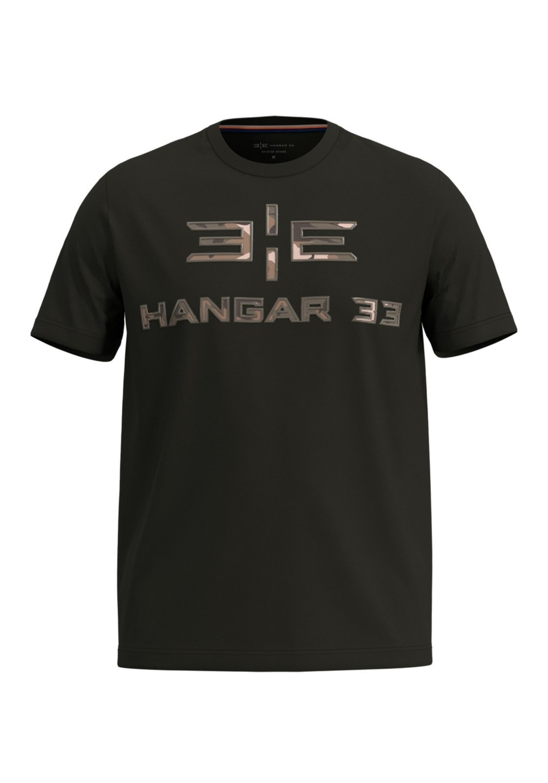 Camiseta De Mangas Curtas Com Bordado Em Meia Malha