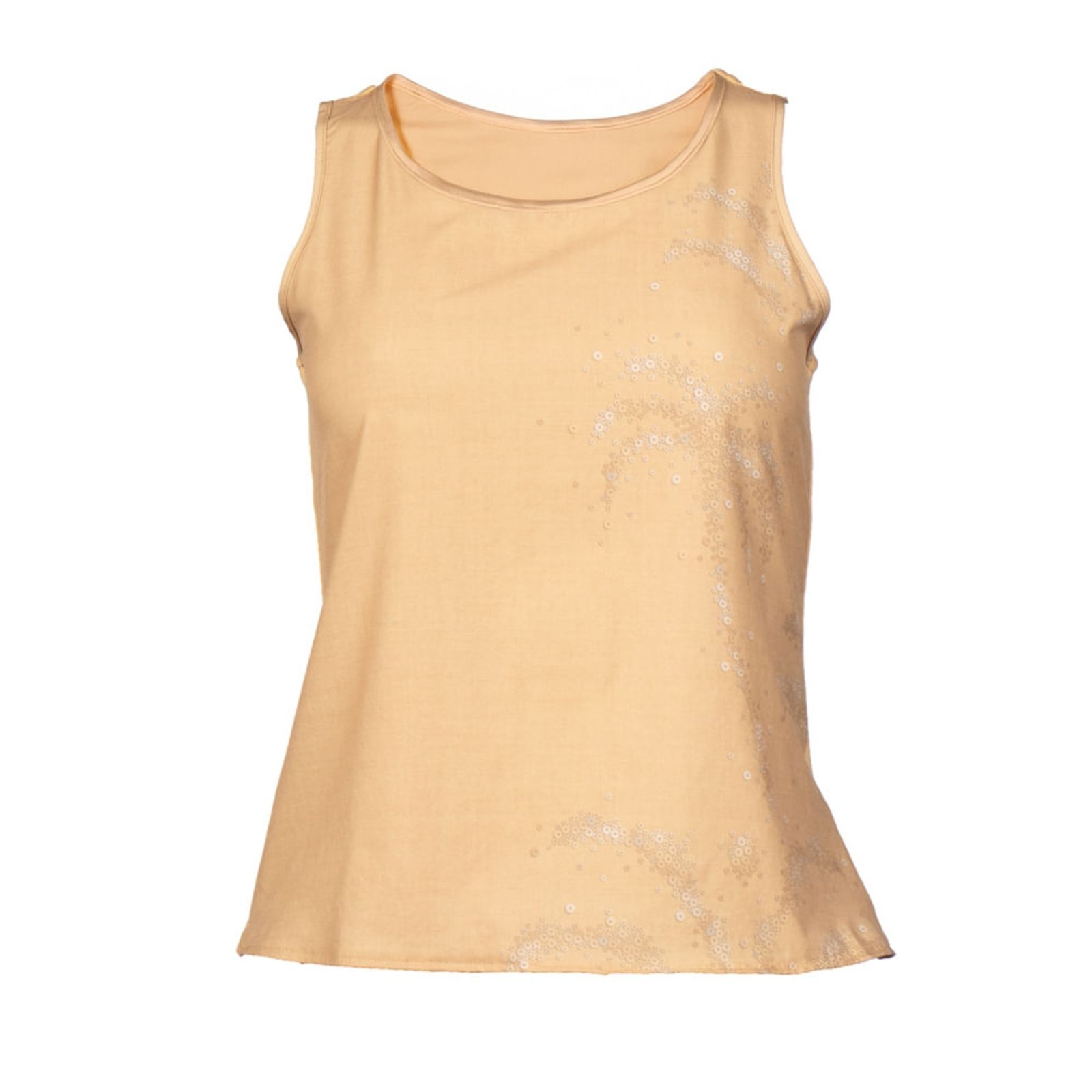 Regata Feminina Habana Estampada Viscose Bege